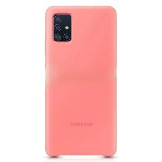 Husă Helmet Liquid Silicone pentru Samsung Galaxy A72, Pink Red