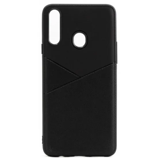 Чехол Helmet Nylon TPU Leather для Samsung Galaxy A20S, Black