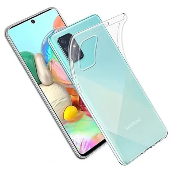 Husă Helmet Soft Clear pentru Samsung Galaxy A41, Transparent