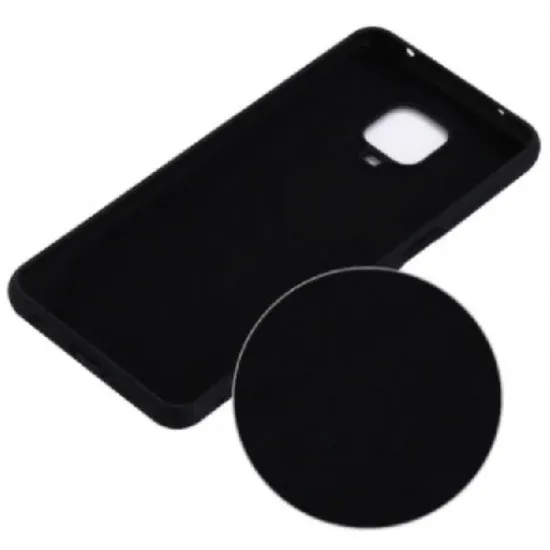 Чехол Helmet Liquid Silicone для Xiaomi Redmi Note 9s/9 Pro, Black
