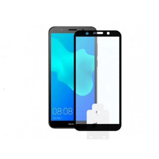 Защитное стекло Helmet 2.5 D Full Covered Frame Black для Huawei Y5 (2018)