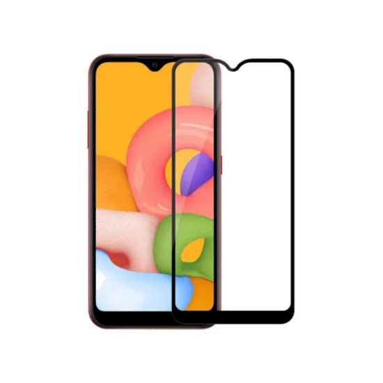 Sticlă de protecție Helmet Diamond Glass 4D Black pentru Samsung Galaxy A01