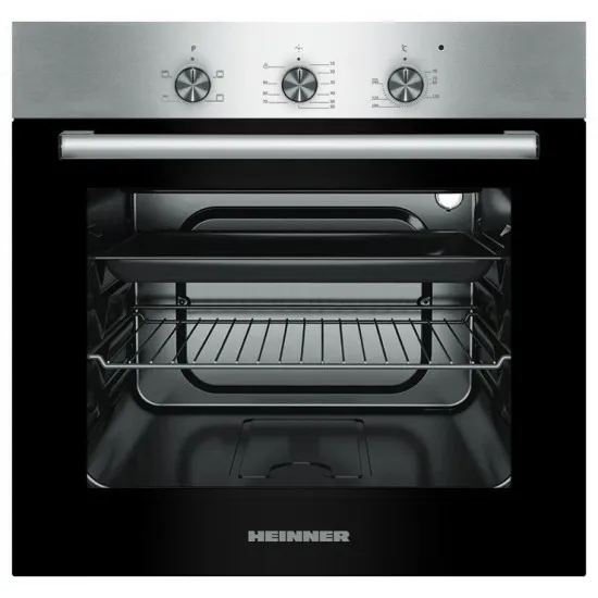 Духовка электрическая Heinner HBO-S624LTG-IX, Inox/Black