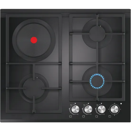 Plită încorporabilă Tornado LVT- 3G1E BL GL (Black)