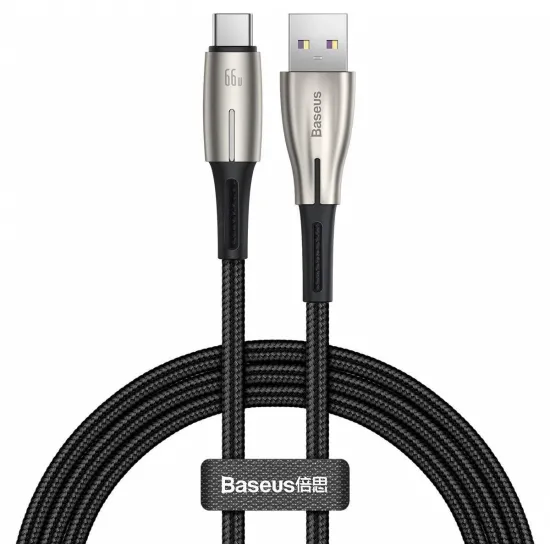 Кабель Baseus USB 2.0/USB Type-C, Black (CATSD-M01)