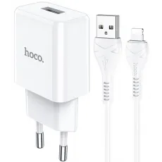 Зарядное устройство Hoco N9 Especial 5 Вт, White (Lightning) Зарядное устройство Hoco N9 Especial 5 Вт, White (Lightning)
