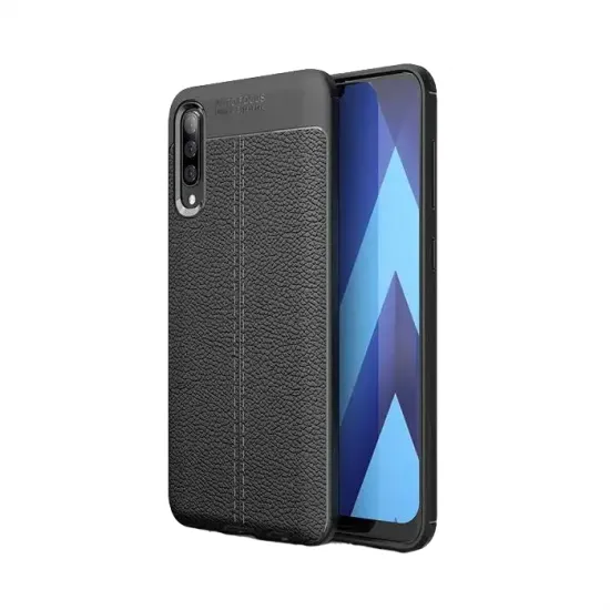 Husă Xcover Leather pentru Samsung Galaxy A50, Black