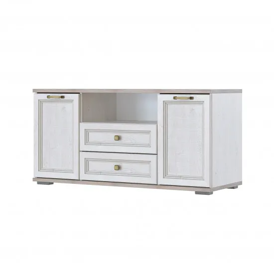 Тумба под ТВ SV - Мебель Александрия ТБ-107 (125 см), Сосна Санторини Светлая