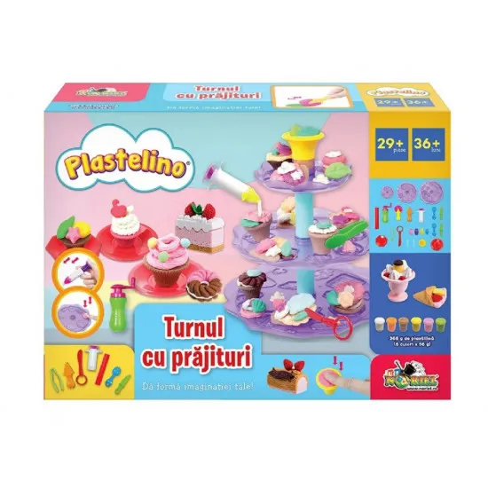 Noriel Plastelino INT3558 Игровой набор Turnul de prajiturele