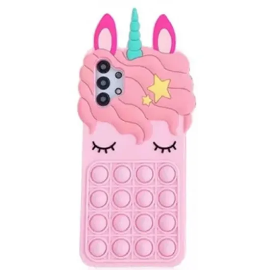 Husă Helmet Popit Unicorn pentru Samsung Galaxy A32, Pink