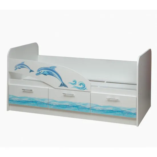 Pat pentru copii Olmeco Delfin 06.222, 80 x 160 cm, Белый