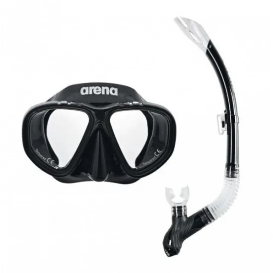 Маска с трубкой Arena Preimum Snorkeling Set JR 002019-505 Black