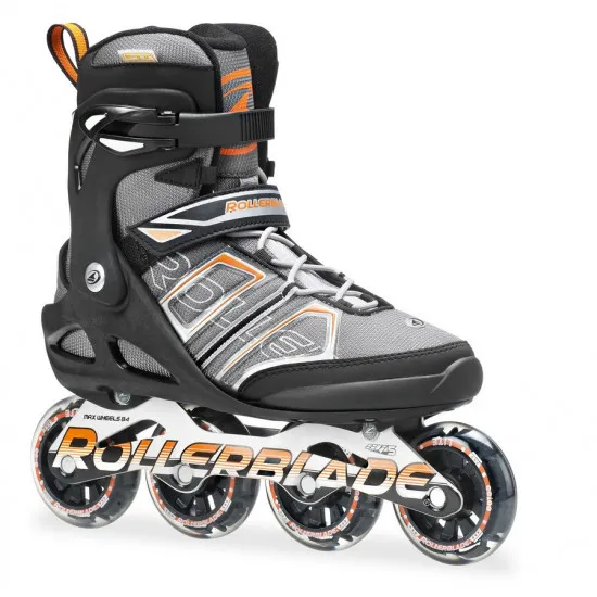 Роликовые коньки Rollerblade Sirio SK82 (07363400), Черно-серо-оранжевый