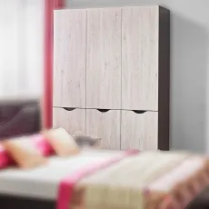 Шкаф Ambianta HAPPY, 150x52x210 см, White Samoa
