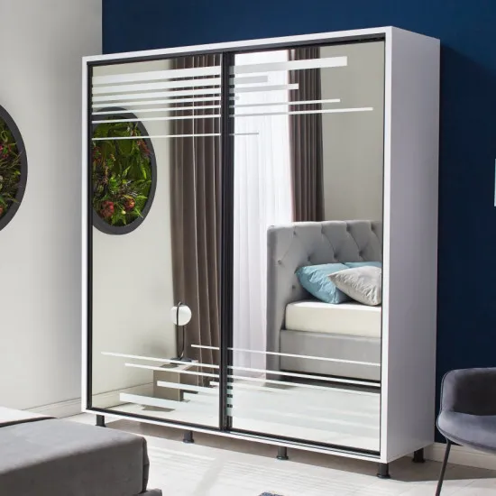 Dulap-cupeu Ambianta Venus (140 cm), White