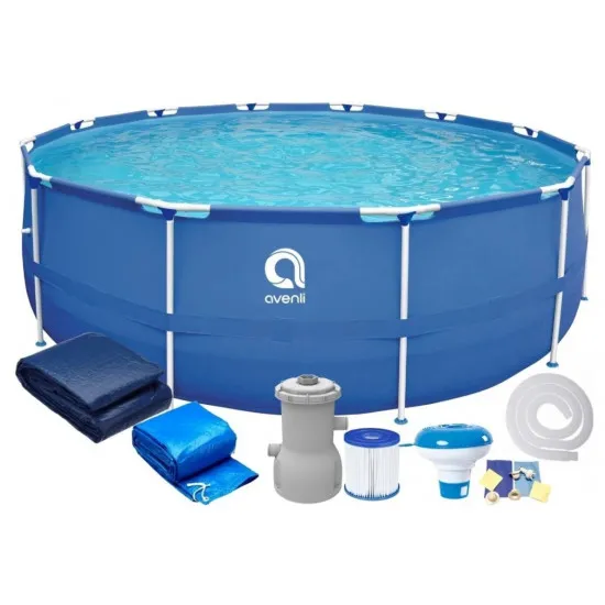Piscină cu cadru Avenli Sirocco Blue 17799EU Promo Set