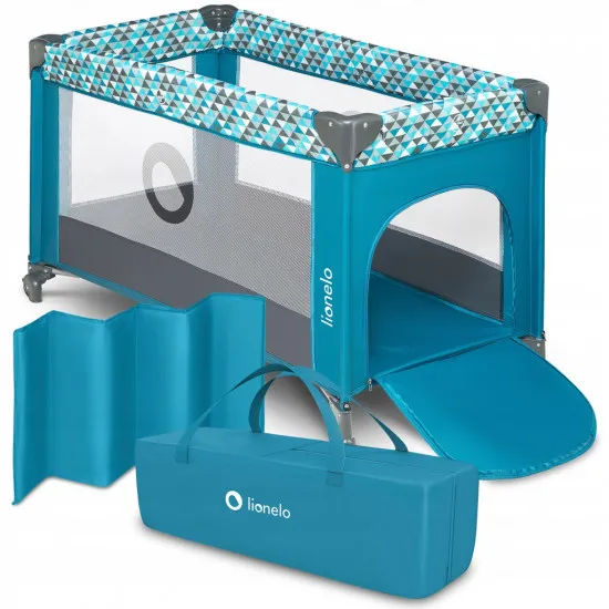 Ţarc de joacă Lionelo Stefi Green Turquoise