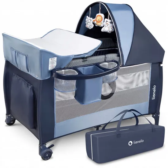 Pătuț pliabil Lionelo Sven Plus Blue Navy