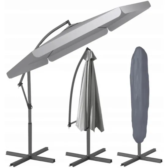 Зонт садовый FunFit 300cm Gray