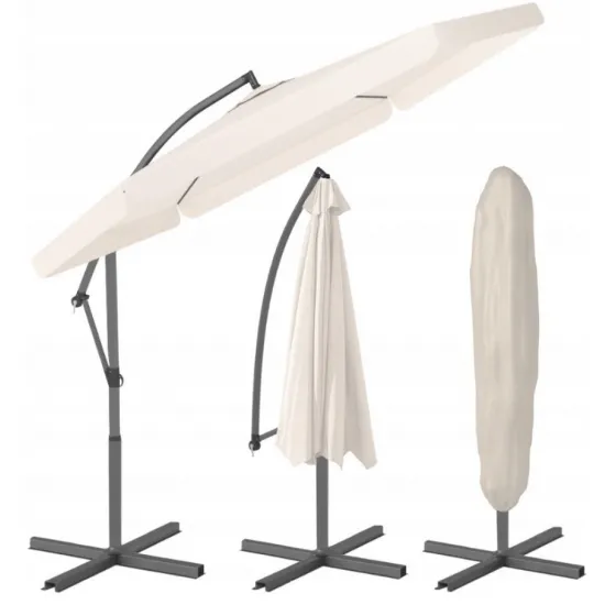 Umbrelă de gradină FunFit 300cm Beige
