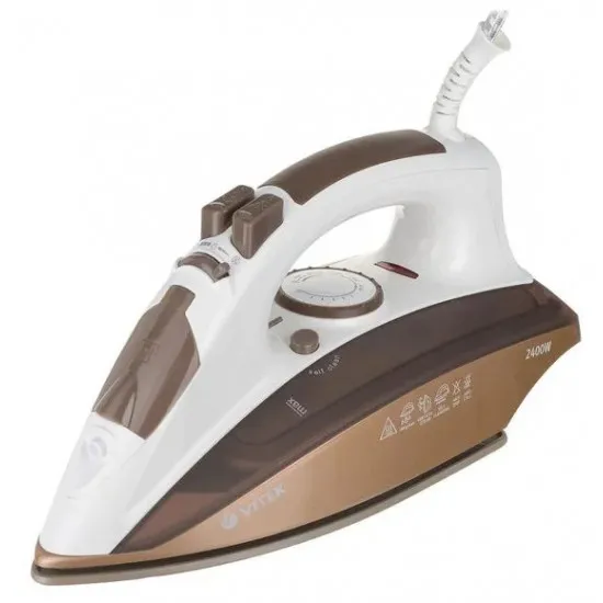 Fier de cÄ?lcat Vitek VT-1201 White/Brown (2200 W)