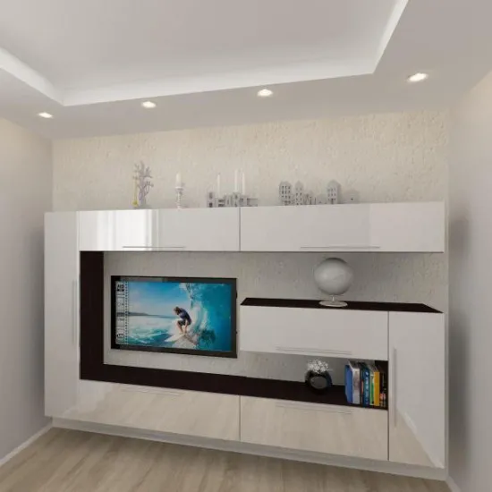 Living Bafimob L-7 (270 cm), Mokka/Bianco-bej