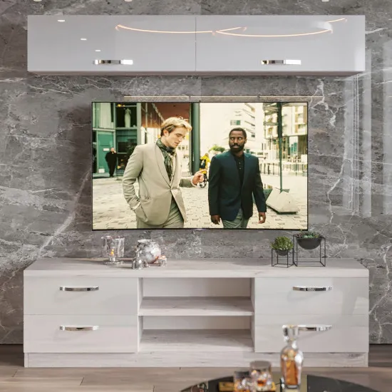 Стенка Bafimob Х-2 (180 см), Corton Stejar/Alb