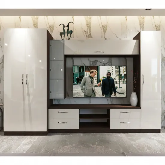 Living Bafimob Elena X (TV-1,5) (300 cm), Mokka/Bianco-bej