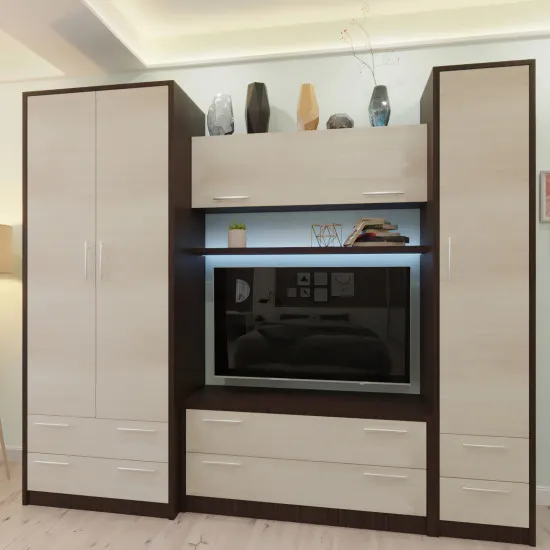 Living Bafimob Iunosti 2 (225 cm), Wenge /Chamonix deschis