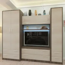 Стенка Bafimob Юность 2 TV-1,2м (245 см), Trufel /Chamonix deschis