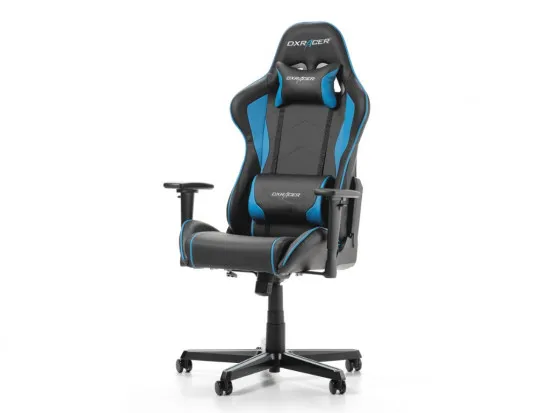 Кресло игровое DXRacer GC-F08-NB-H1, Black/Blue