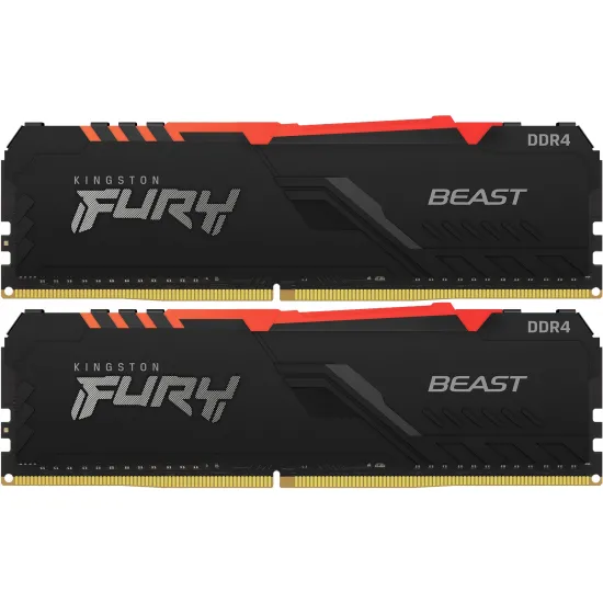 Module de memorie DDR4 16GB (2x8) Kingston FURY Beast RGB KF437C19BBAK2/16 (DIMM/3733 MHz)