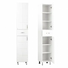 Шкаф - пенал pardoseală Mashtab Domino (35 cm) cu 2 usi, White Шкаф - пенал pardoseală Mashtab Domino (35 cm) cu 2 usi, White