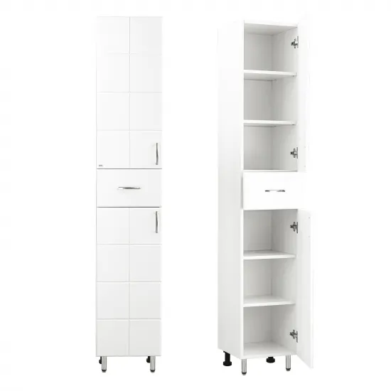 ШкаÑ? - пенал pardosealÄ? Mashtab Domino (35 cm) cu 2 usi, White