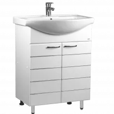 Тумба с раковиной Mashtab Modern (Basic) 55 см 2 дверцы, White Тумба с раковиной Mashtab Modern (Basic) 55 см 2 дверцы, White