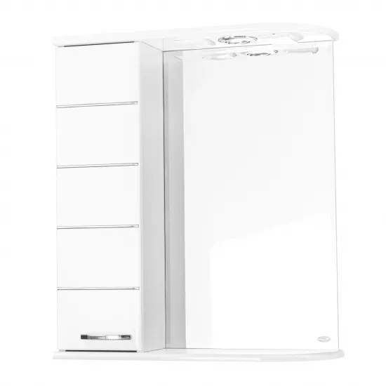 Зеркало Mashtab Modern (60 см) (со шкафчиком), White