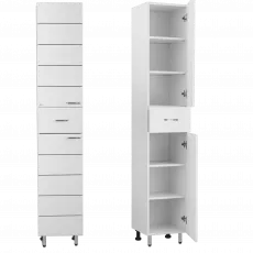Шкаф - пенал pardoseală Mashtab Modern (35 cm) cu 2 usi, White Шкаф - пенал pardoseală Mashtab Modern (35 cm) cu 2 usi, White