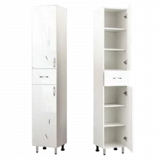 Шкаф - пенал pardoseală Mashtab Stuff (35 cm) cu rafturi, White Шкаф - пенал pardoseală Mashtab Stuff (35 cm) cu rafturi, White