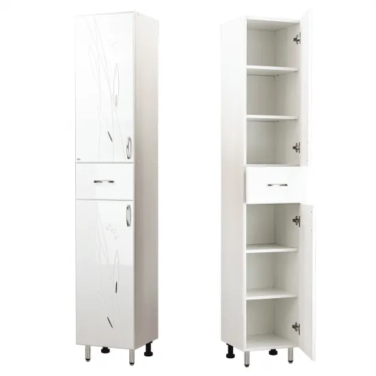 ШкаÑ? - пенал pardosealÄ? Mashtab Stuff (35 cm) cu rafturi, White