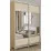 Шкаф купе Mobildor Aron S K1, 160x220x60 cm, двери ДСП с зеркалом горизонтально, Сонома