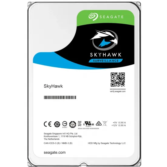 3.5" Жесткий диск 2 TB Seagate SkyHawk Surveillance, 5400 rpm, 256 MB, SATA III (ST2000VX015)