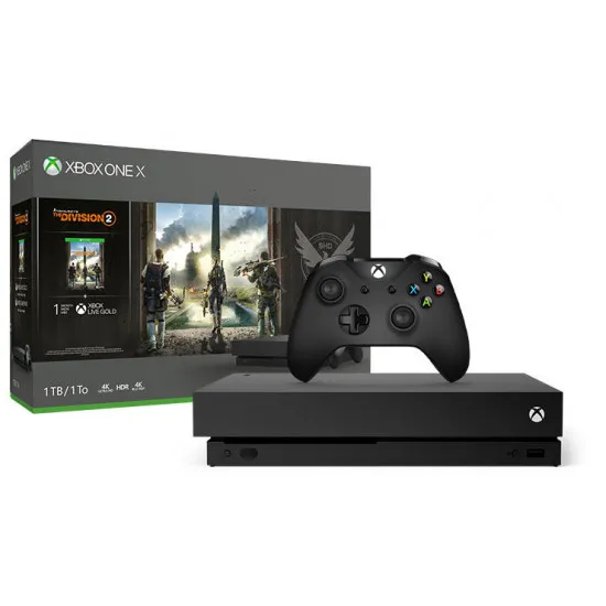 Consola MICROSOFT Xbox One X 1 TB White, 1 gamepad + 1 joc