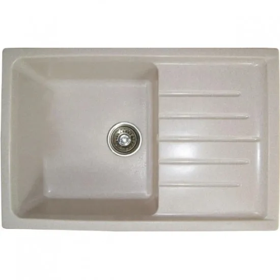 Chiuvetă de bucătărie (чаша слева)/(чаша справа), Beige Gloss