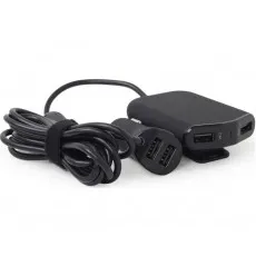 Автомобильное зарядное устройство Energenie EG-4U-CAR-01 12 Вт, Black Автомобильное зарядное устройство Energenie EG-4U-CAR-01 12 Вт, Black