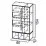 Vitrina mica SV - Мебель Nota 26 (80 cm), Дуб венге/ Ваниль