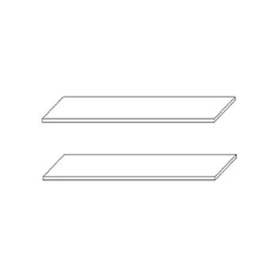 Набор полок к шкафу Sokme Лаура 4Д, Дуб велингтон / Белый