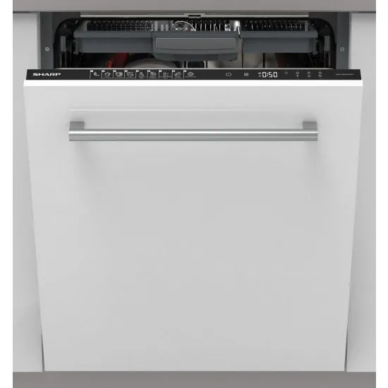 Maşina de spalat vase încorporată Sharp QWNI54I44DX (White)