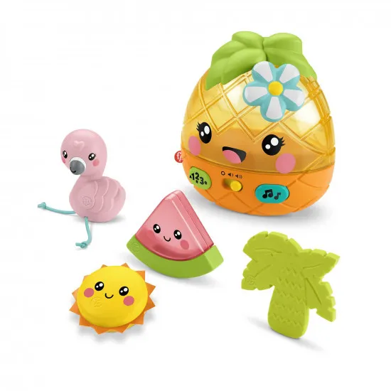 Mattel Fisher-Price GYK20 Set de Jucarii Muzicale Ananas și Prieteni
