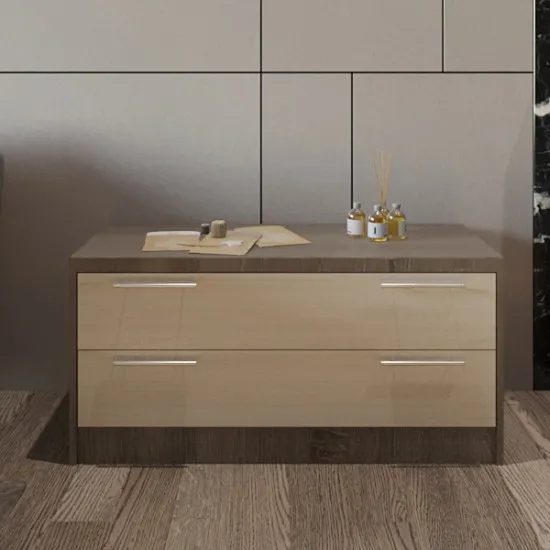 Комод PS К-100 (100 см) с 2 ящиками, Trufel /Chamonix deschis