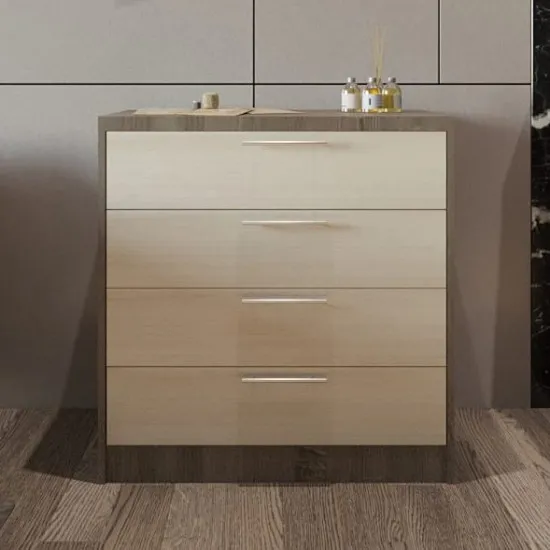 ComodÄ? PS Ð?-80 (78 cm) cu 4 sertare, Trufel /Chamonix deschis